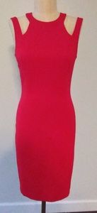 Jay Godfrey Red Cutout Shift Dress